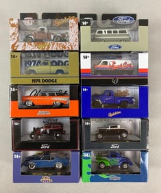 Group of 10 M2 Machines Assorted Die-Cast Vehicles