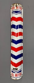 Vintage William Marvy Porcelain Barber Shop Sign