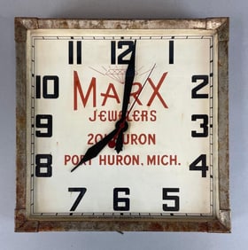 Vintage Marx Jewelers Advertising Clock