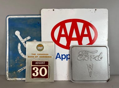 Group of Assorted Metal Signs