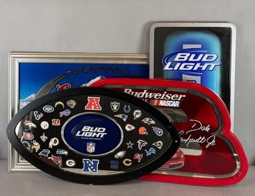 Group of Beer Advertising Mirrors