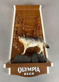 Olympia Beer Wolf Advertising 3-D Sign
