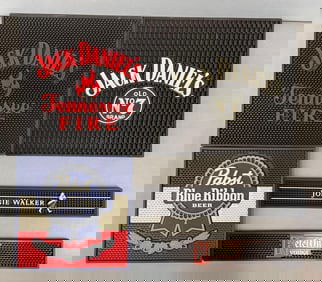 Group of Advertising Bar Mats