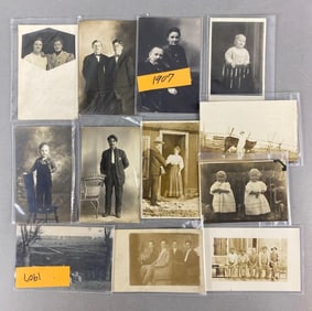 Postcards - 12 1900’s Real Photo