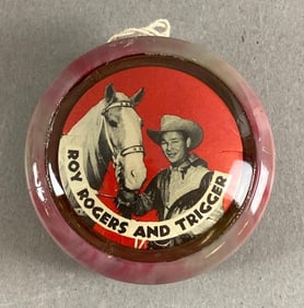 Roy Rogers and Trigger Bakelite Yo-Yo Toy