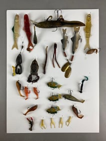 Group of 27 Vintage Rubber Fishing Lures