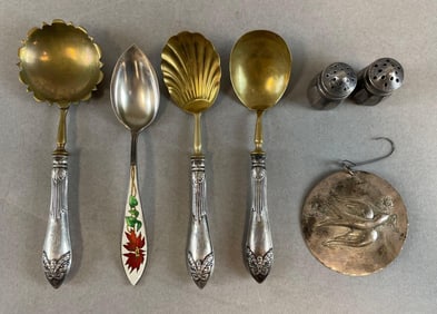 Group of Vintage Teaspoons and More