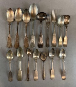 Group of Vintage Silver Plate Spoons
