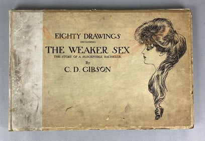 1903 CD Gibson Eighty Drawings Including The Weaker Sex Book