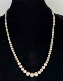 Sterling Silver Beaded Necklace