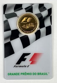 Formula 1 2016 Solomon Islands $25 .999 Fine Gold Coin