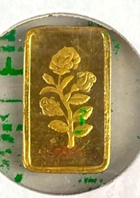 Suisse Rose 1g .999 Fine Gold Ingot
