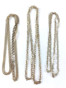 Group of 3 .925 Sterling Silver Necklaces