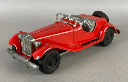 Hubley Kiddie Toy No. 485 Red MG Roadster Die-Cast Vehicle