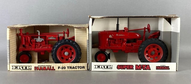 Group of 2 ERTL McCormick Farmall Die-Cast Tractors