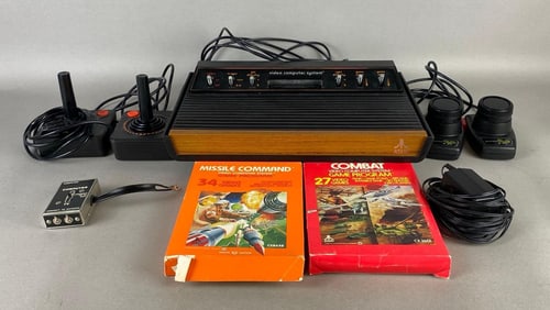 Atari 2600 Video Game Console and Accessories