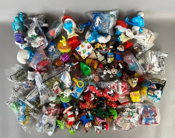 Group of Assorted Kids Meal Toys and More
