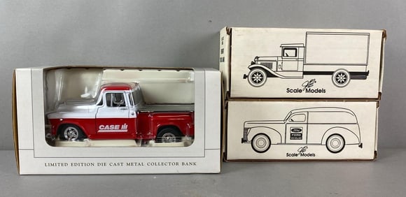 Group of 3 Die-Cast Cars Banks