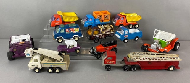 Group of 12 Assorted Pressed Steel Vehicles