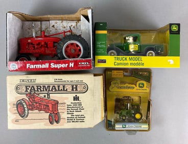 Group of 4 Die-Cast Farm Vehicles