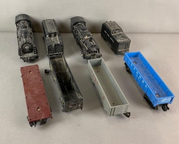 Group of 2 Assorted O Gauge Lionel Steam Engines amd more