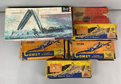 Group of 6 Assorted Vintage Model Vehicle Kits