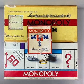 Group of 2 Parker Brothers Monopoly Board Games and More