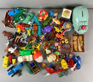 Group of Assorted Happy Meal Toys and More