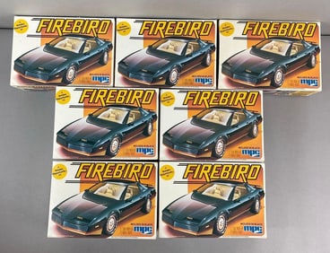 Group of 7 Incomplete MPC Pontiac Firebird Model Car Kits