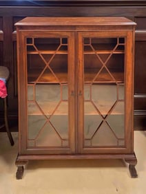 Vintage Mahogany Glass Display Cabinet