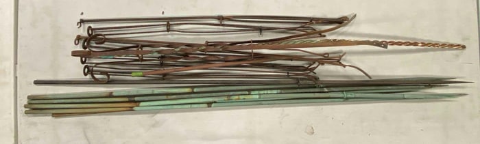 Group of Lightning Rods and Parts