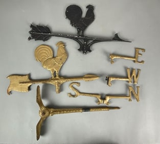 Group of Pot Metal Weathervanes