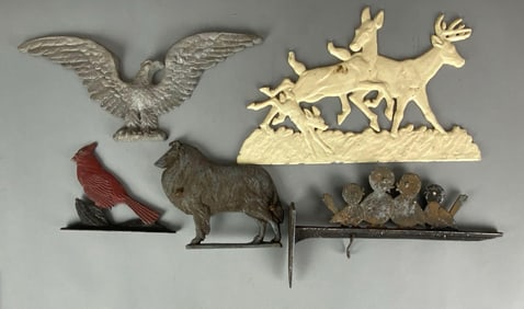 Group of Pot Metal Animal Decor