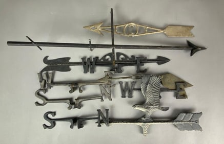 Group of Pot Metal Weathervane Parts