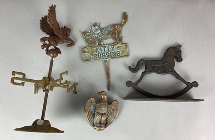 Group of Pot Metal and cast Iron Items