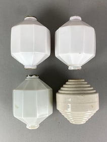 Group of 4 Glass Lightning Rod Globes