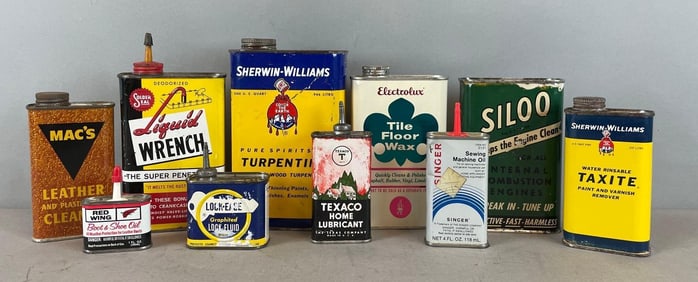 Group of Lubricant Cans and More
