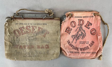 Group of 2 Canvas Water Bags