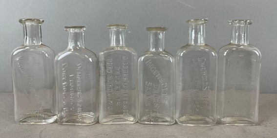 Group of Port Huron Glass Medicine Bottles