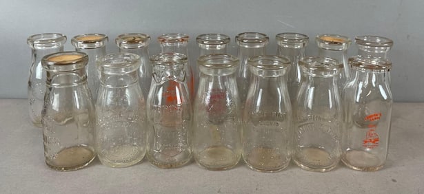 Group of Port Huron Glass 1/2 Pint Milk Bottles
