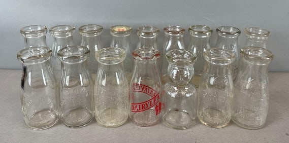 Group of Port Huron Glass 1/2 Pint Milk Bottles