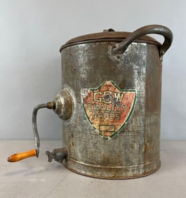 GSW Quality Goods Metal Butter Churn