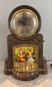 Master Crafters Swinging Children Bakelite Tabletop Clock