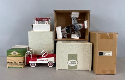 Group of Hallmark Kiddie Car Classics Die-Cast Vehicles and More