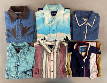 Group of Wrangler Western Shirts