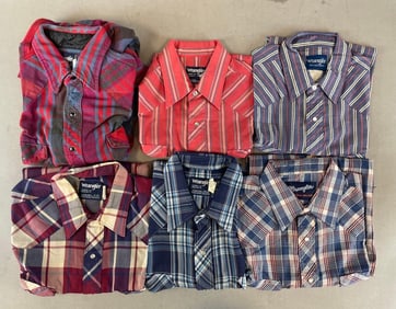 Group of Wrangler Western Shirts