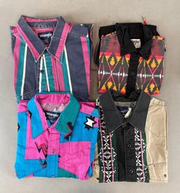 Group of Wrangler Western Shirts