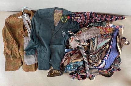 Group of Vintage Neckties and More