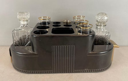 Art Deco Bakelite Bar Caddy