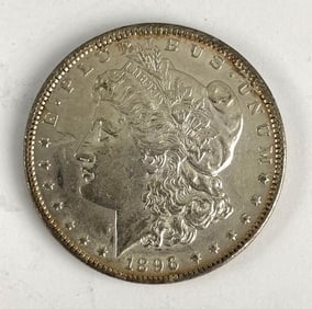 1896 US $1 Morgan Silver Dollar